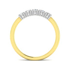 9ct Two Tone Round Diamond Ring 2