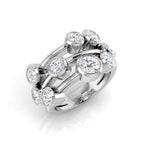 Platinum Round Lab Grown Diamond Ring 1