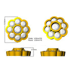 9ct Yellow Gold Round Lab Grown Diamond Earrings 2