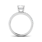 Platinum Emerald Cut Lab Grown Diamond Ring 2