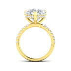 9ct Yellow Gold Heart Lab Grown Diamond Ring 2