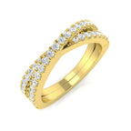 9ct Yellow Gold Round Lab Grown Diamond Ring 1