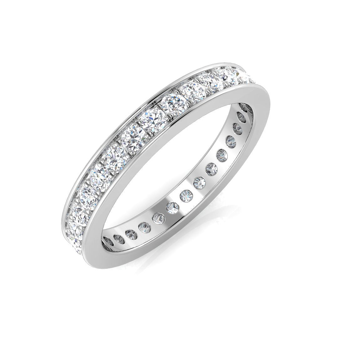 18ct White Gold Round Diamond Ring 1