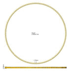 9ct Yellow Gold Round Lab Grown Diamond Necklace 2