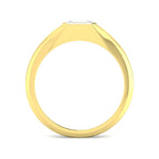 9ct Yellow Gold Emerald Cut Lab Grown Diamond Ring 2