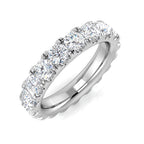 9ct White Gold Round Lab Grown Diamond Ring 1