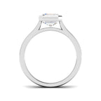 9ct White Gold Asscher Cut Lab Grown Diamond Ring 2