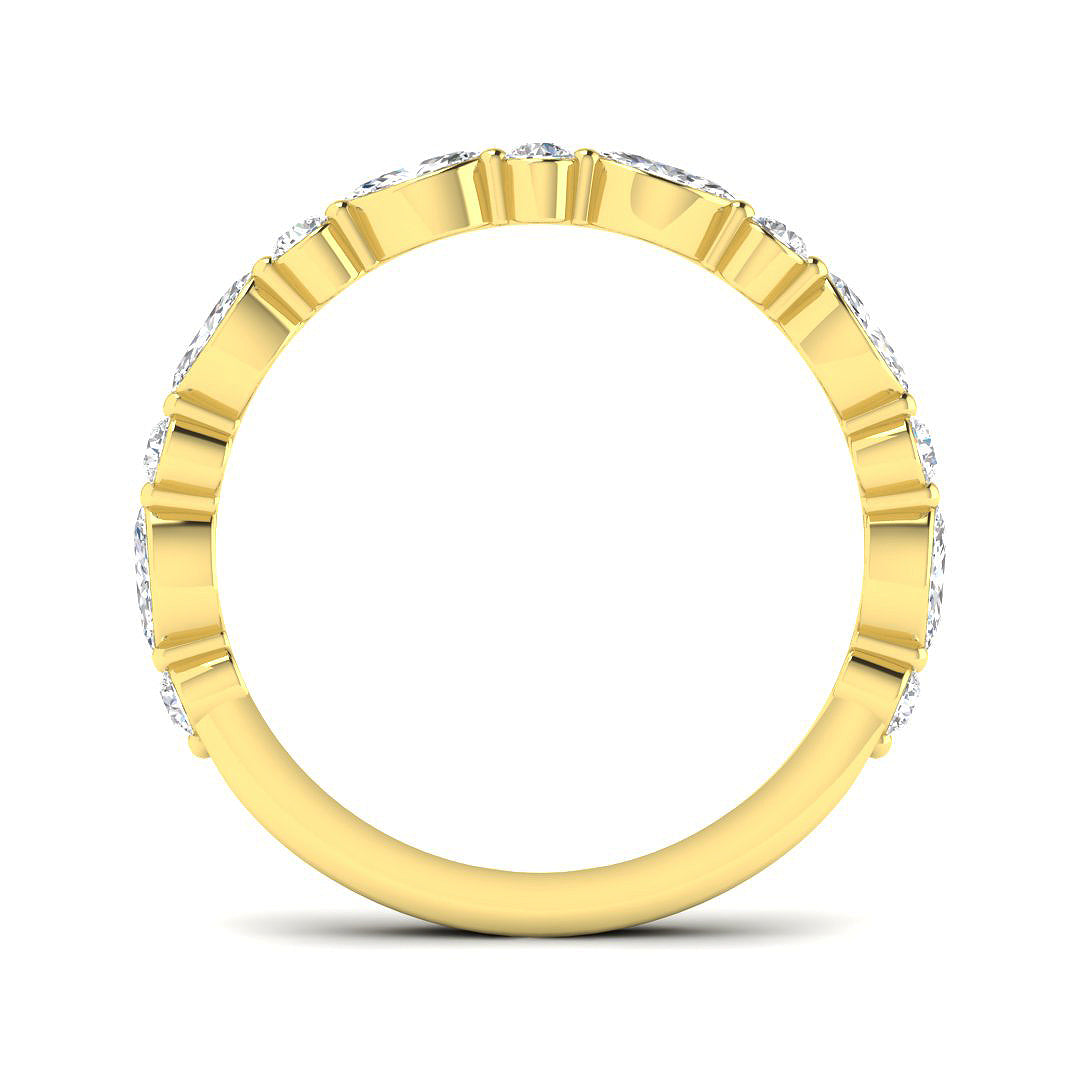9ct Yellow Gold Marquise Lab Grown Diamond Ring 2