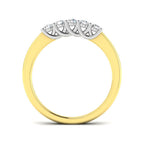 9ct Yellow Gold Round Lab Grown Diamond Ring 2