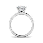 Platinum Pear Lab Grown Diamond Ring 2