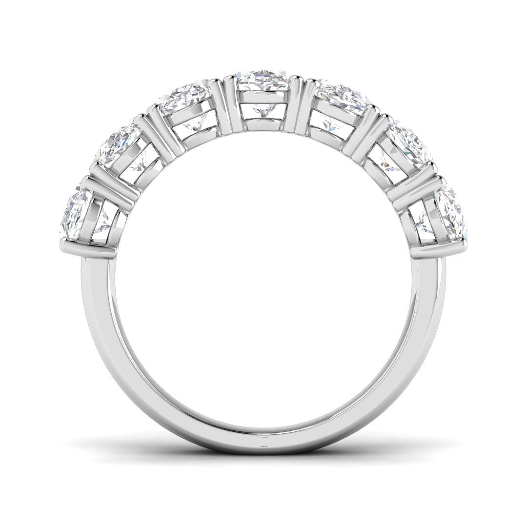 9ct White Gold Oval Lab Grown Diamond Ring 2