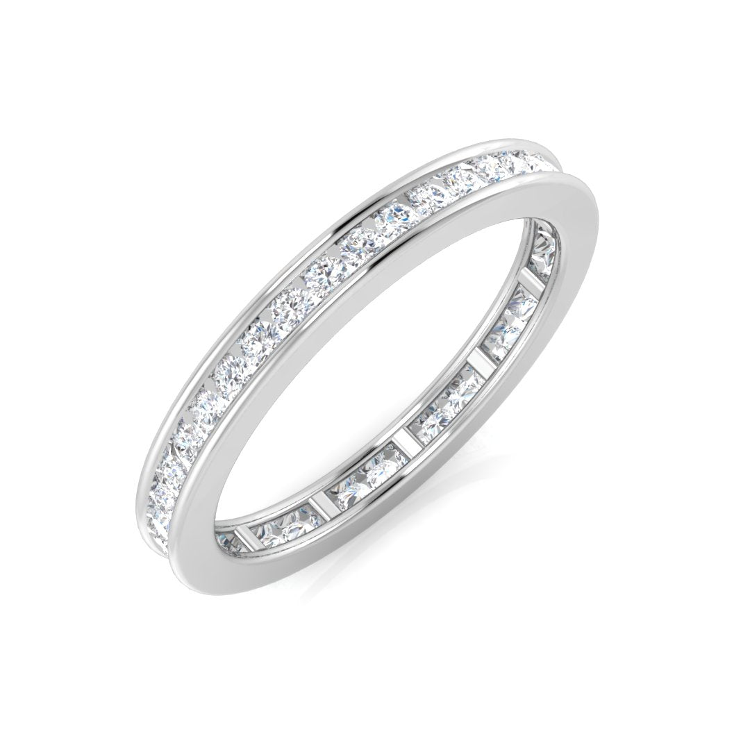 Platinum Round Lab Grown Diamond Ring 1