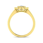 9ct Yellow Gold Cushion Diamond Ring 2