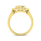 9ct Yellow Gold Cushion Cvd Old Cut Ring 2