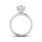 Platinum Oval Lab Grown Diamond Ring 2
