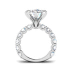 9ct White Gold Round Lab Grown Diamond Ring 2