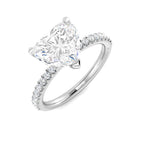 Platinum Heart Lab Grown Diamond Ring 1