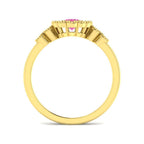 9ct Yellow Gold Oval Multi Sapphire and Diamond Ring 5