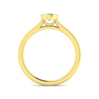 9ct Yellow Gold Oval Lab Grown Diamond Ring 2