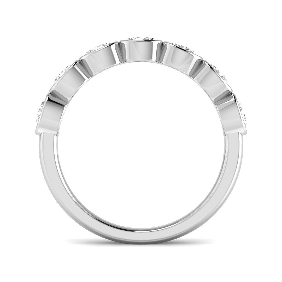 9ct White Gold Oval Lab Grown Diamond Ring 2
