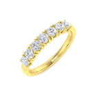 9ct Two Tone Round Diamond Ring 1