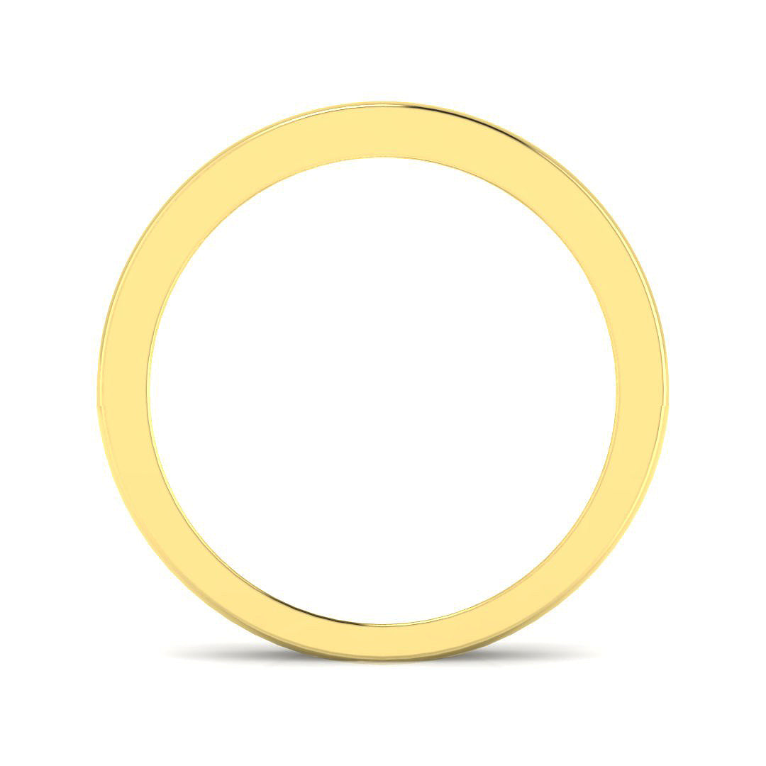 9ct Yellow Gold Round Ruby and Diamond Ring 2
