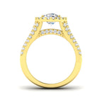 18ct Yellow Gold Round Lab Grown Diamond Ring 2