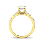 9ct Yellow Gold Radiant Lab Grown Diamond Ring 2