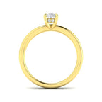 9ct Yellow Gold Oval Lab Grown Diamond Ring 2