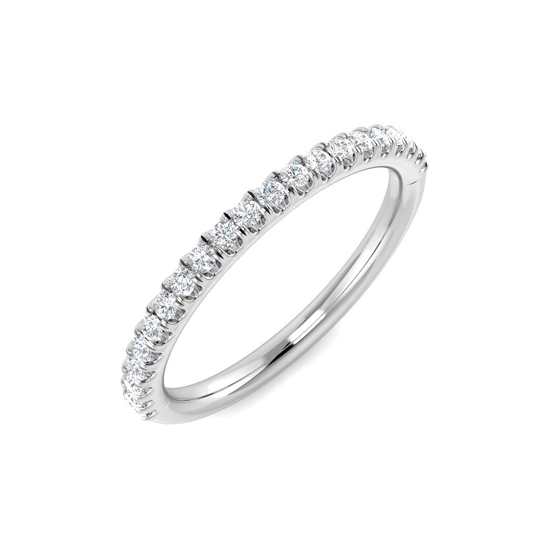 Platinum Round Lab Grown Diamond Ring 1