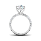 9ct White Gold Round Lab Grown Diamond Ring 2