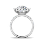 Platinum Round Lab Grown Diamond Ring 2