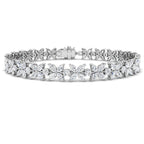 9ct White Gold Marquise Lab Grown Diamond Bracelet 1