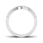 9ct White Gold Round Lab Grown Diamond Ring 2