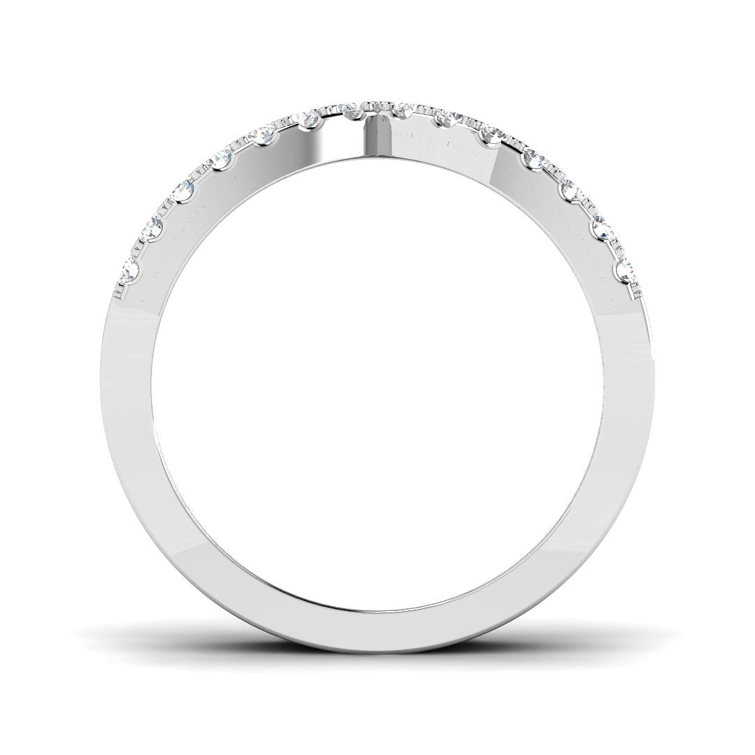 9ct White Gold Round Lab Grown Diamond Ring 2