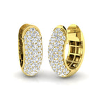 9ct Yellow Gold Round Lab Grown Diamond Earrings 1