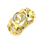 9ct Yellow Gold Round Lab Grown Diamond Ring 1