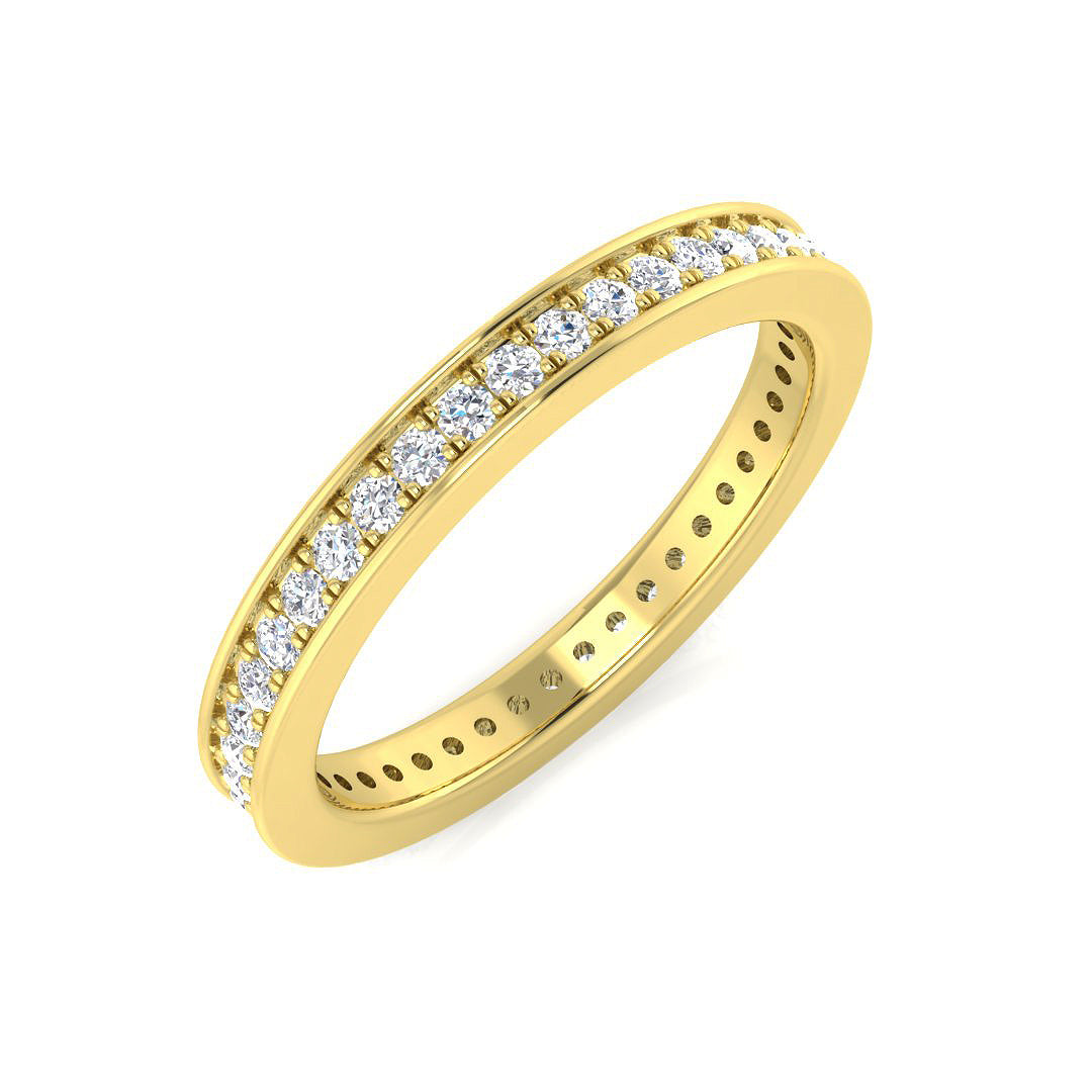 18ct Yellow Gold Round Diamond Ring 1
