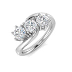 Platinum Round Lab Grown Diamond Ring 1