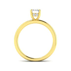 18ct Yellow Gold Radiant Lab Grown Diamond Ring 2