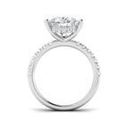 9ct White Gold Pear Lab Grown Diamond Ring 2