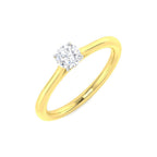 9ct Two Tone Round Lab Grown Diamond Ring 1