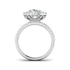 Platinum Pear Lab Grown Diamond Ring 2