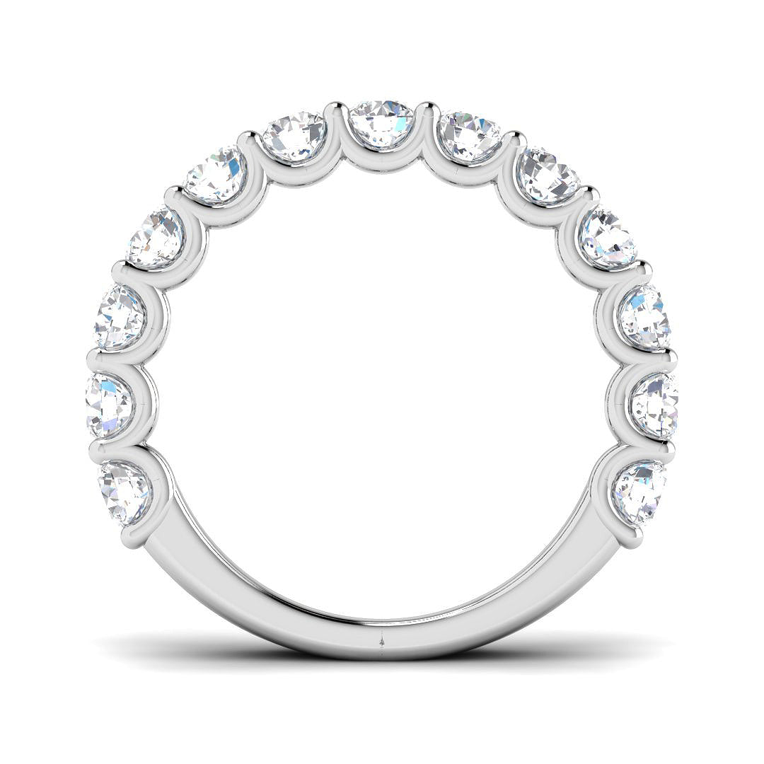 9ct White Gold Round Lab Grown Diamond Ring 2
