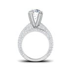 9ct White Gold Round Lab Grown Diamond Ring 2