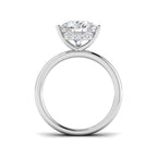 9ct White Gold Pear Lab Grown Diamond Ring 2