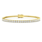 9ct Yellow Gold Round Lab Grown Diamond Bracelet 1