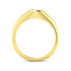 9ct Yellow Gold Oval Lab Grown Diamond Ring 2