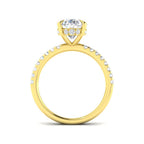 9ct Yellow Gold Oval Lab Grown Diamond Ring 2