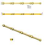9ct Yellow Gold Round Lab Grown Diamond Bracelet 2